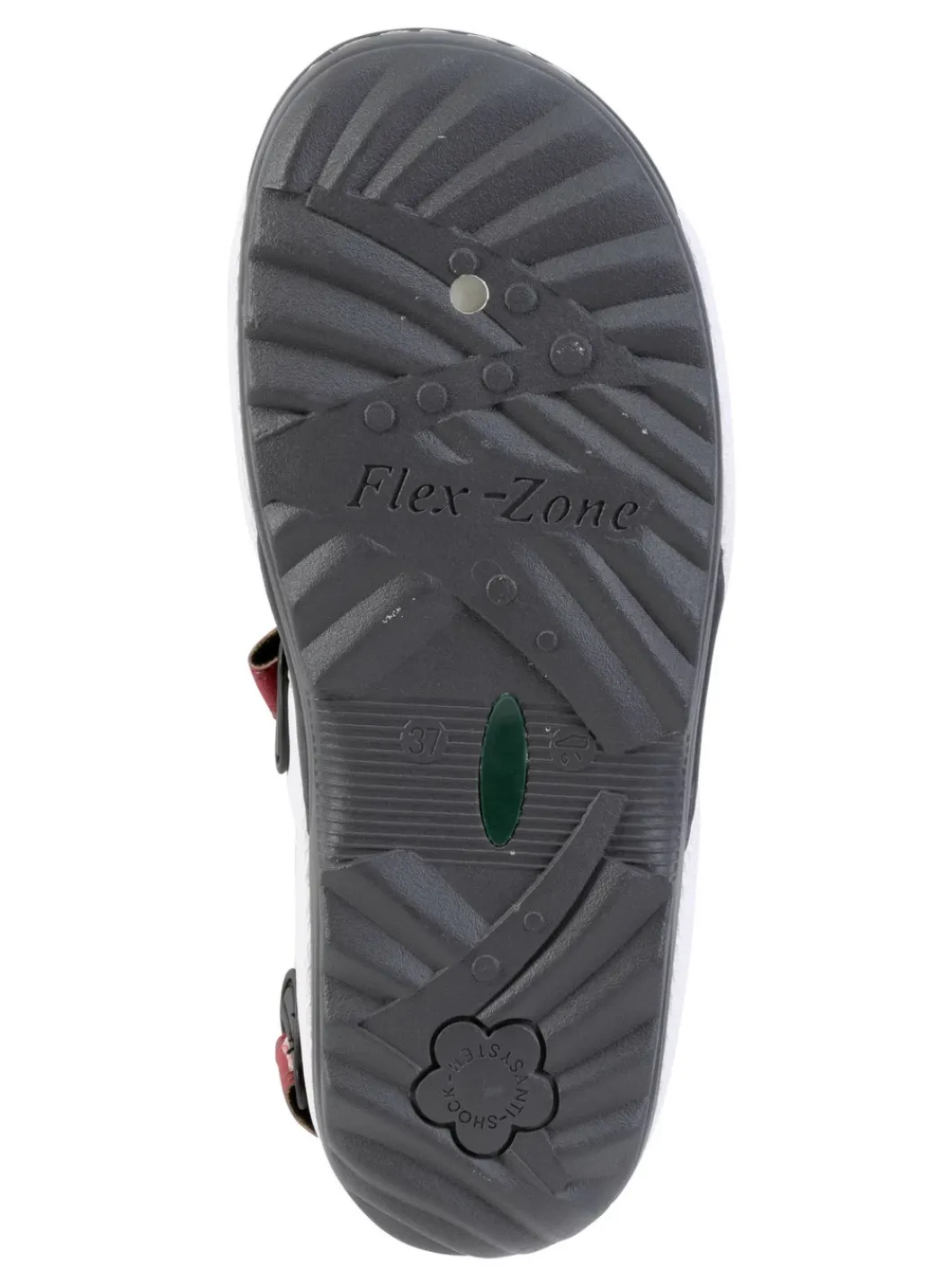 ELENA EDEN Damenschuhe|Schuhe>, sportliche Damen-Trekkingsandalen, Weite G, mit Klettverschluss BLEU-WEISS-ROT