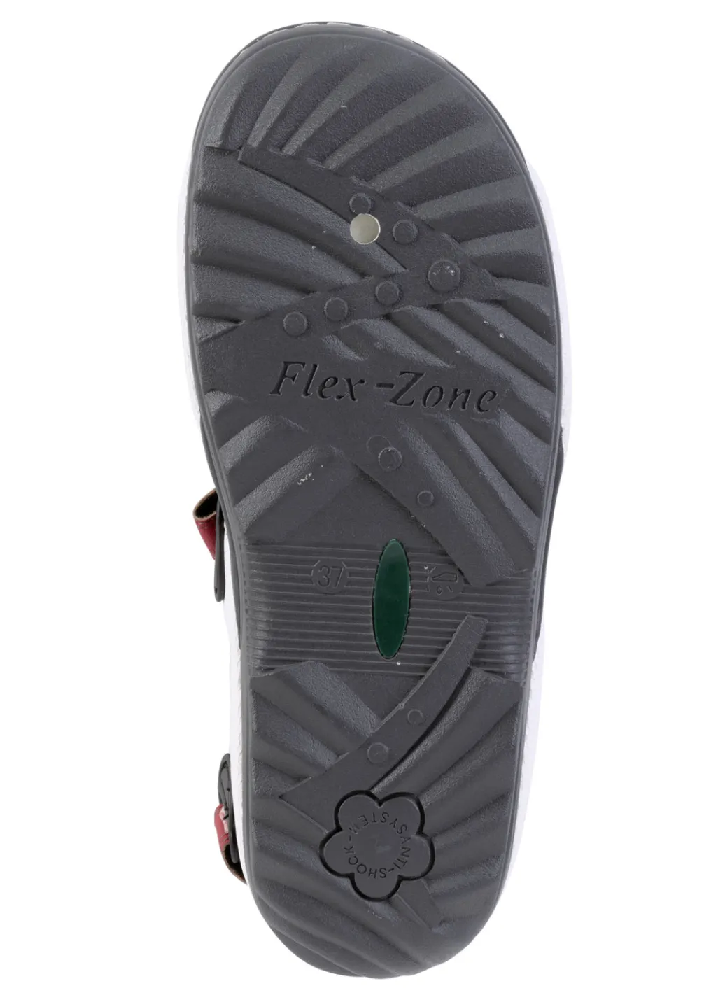 ELENA EDEN Damenschuhe|Schuhe>, sportliche Damen-Trekkingsandalen, Weite G, mit Klettverschluss BLEU-WEISS-ROT