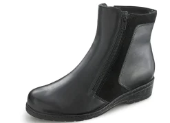 ELENA EDEN Damenschuhe|Schuhe>Stiefelette mit echtem Lammfellfutter SCHWARZ