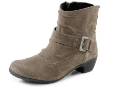 ELENA EDEN Damenschuhe|Schuhe>Stiefelette mit flotter Raffung und Zier-Schließe