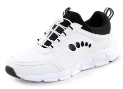 ELENA EDEN Damenschuhe|Schuhe>, stylische Damen-Sneaker, mit herausnehmbarem Fußbett WEISS-SCHWARZ