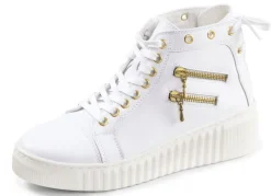 ELENA EDEN Damenschuhe|Schuhe>, sytlische Damen-Boots, Weite H, mit herausnehmbarem Fußbett WEISS