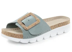 ELENA EDEN Damenschuhe|Schuhe>, trendige Damen-Pantoletten, aus Leder