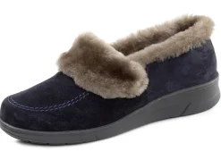 ELENA EDEN Damenschuhe|Schuhe>, warme Damen-Hausschuhe, Weite H, mit Lammfell