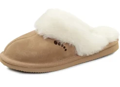 ELENA EDEN Damenschuhe|Schuhe>, warme Damen-Hausschuhe, mit Lammfell