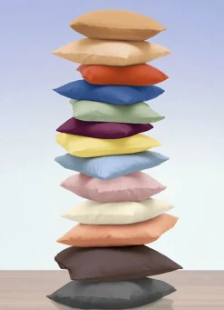 Heimtextilien>2er-Pack Kissenbezüge aus 100% Baumwolle