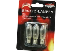 Weihnachtliche Dekorationen>Ersatzbirnen, 3er-Set SCHWARZ