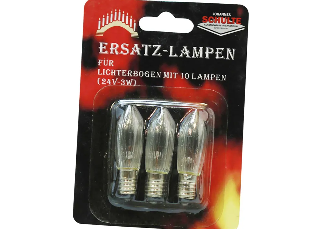 Weihnachtliche Dekorationen>Ersatzbirnen, 3er-Set SCHWARZ