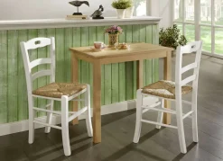 Möbel>2er-Set Esszimmerstühle aus massiver Buche