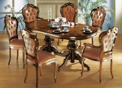 Möbel>Esszimmer-Stühle und Sessel mit Lederbezug