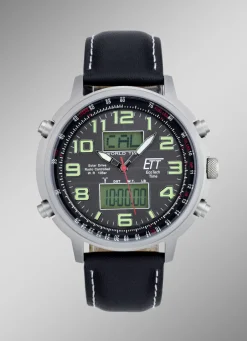 ETT Herrenuhren>-Funk-Solar-Herrenuhr