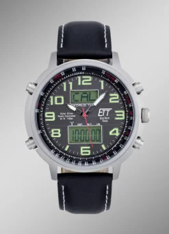 ETT Herrenuhren>-Funk-Solar-Herrenuhr