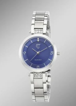 ETT Damenuhren>-Solar-Damenuhr mit Quarzuhrwerk