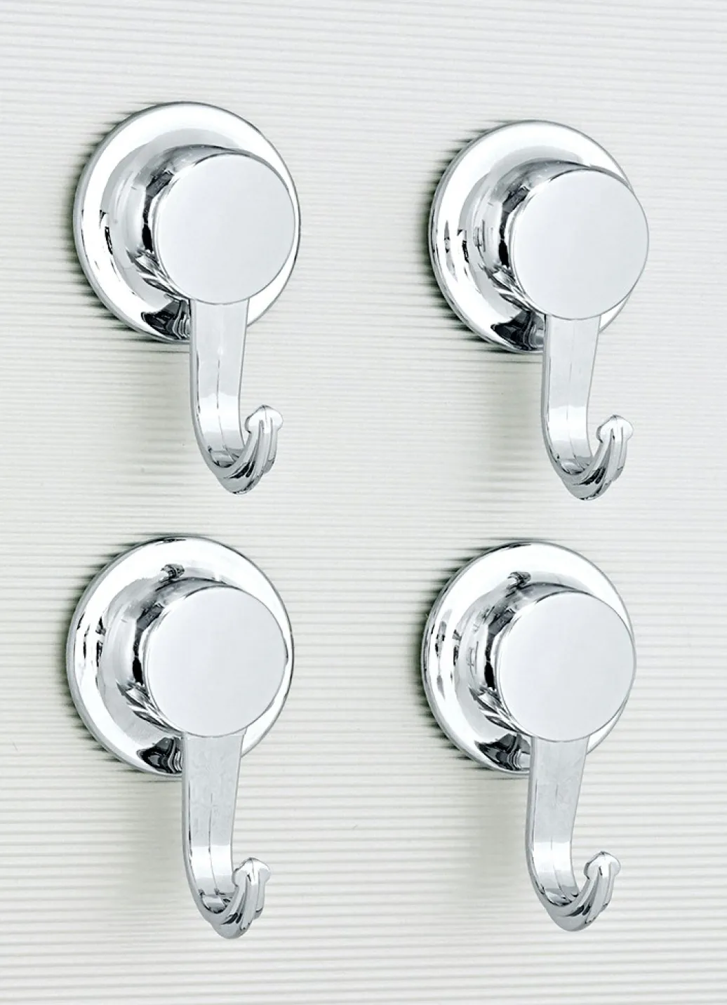 Ordnung>EVERLOC Vacuum-System Haken, 4er-Set CHROM