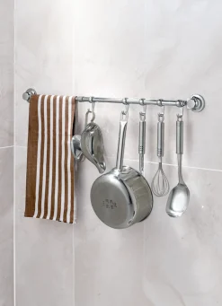 Ordnung>EVERLOC Vacuum-System, Stange mit 5 Haken CHROM