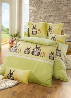 FLORELLA Heimtextilien>Fein-Renforcé Bettwäsche-Garnitur aus 100% Baumwolle BUNT