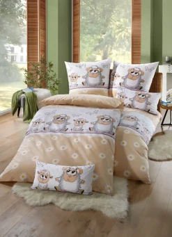 FLORELLA Heimtextilien>Fein-Renforcé Bettwäsche-Garnitur aus 100% Baumwolle BUNT