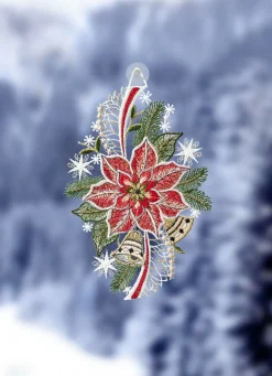 PLAUENER SPITZE Fensterdekorationen|Heimtextilien>Fensterbild aus echter BUNT