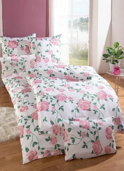 FLORELLA Heimtextilien>Bettwäsche-Garnitur in Microfaser-Qualität ROSÉ
