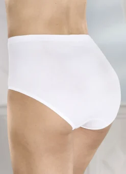 COMTESSA Damenwäsche|Wäsche>Fünderpack -Slips mit Gummizug im Bund WEISS