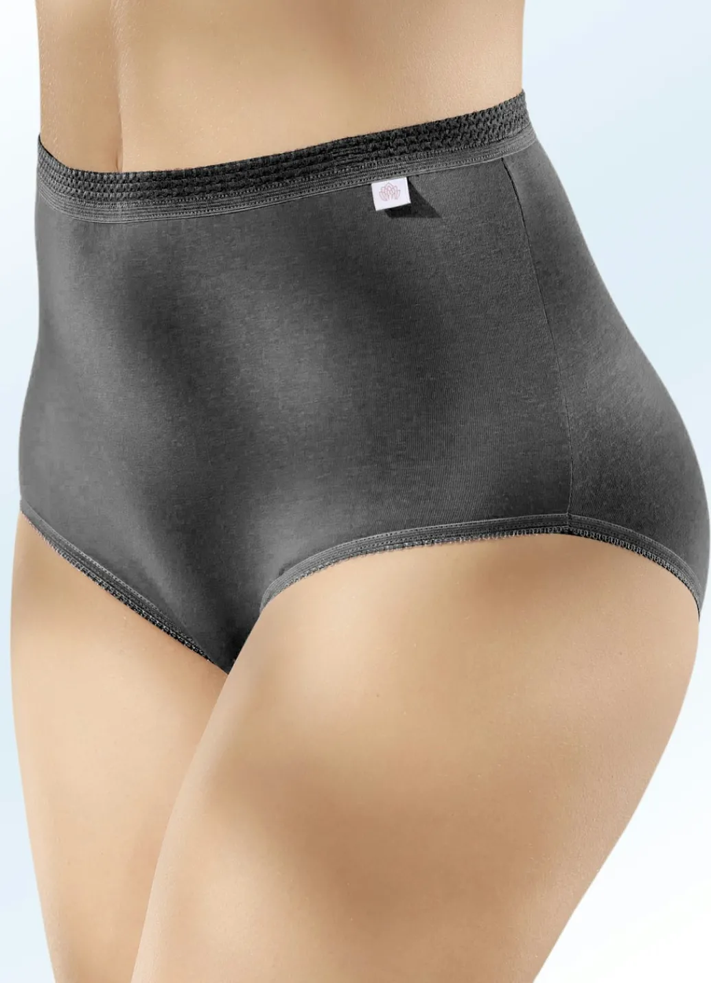 MONAMI Damenwäsche|Wäsche>Fünferpack Slips mit elastischen Abschlüssen