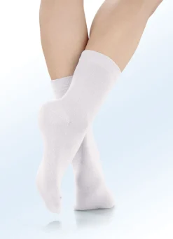 Wäsche|Damenwäsche>Fünferpack Socken mit druckfreiem Bund