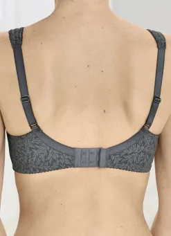 FORMAT Wäsche|Damenwäsche></noscript>BH mit Floraldessin ANTHRAZIT