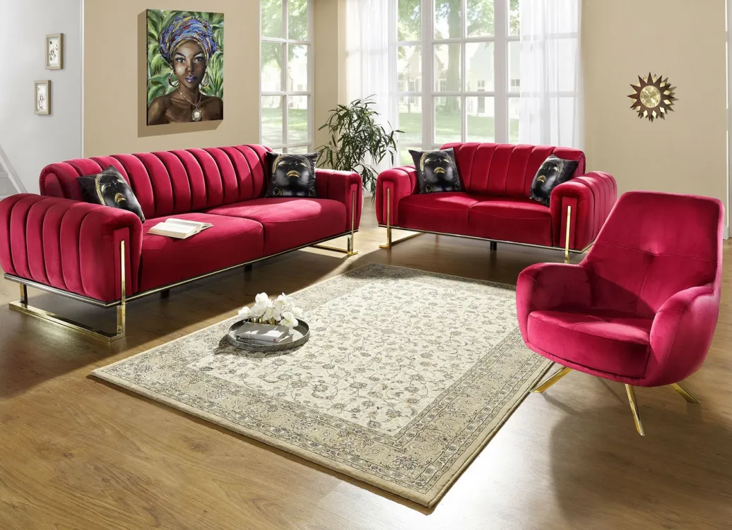 Möbel>Frei im Raum aufstellbare Polstermöbel mit stabilem Metallgestell