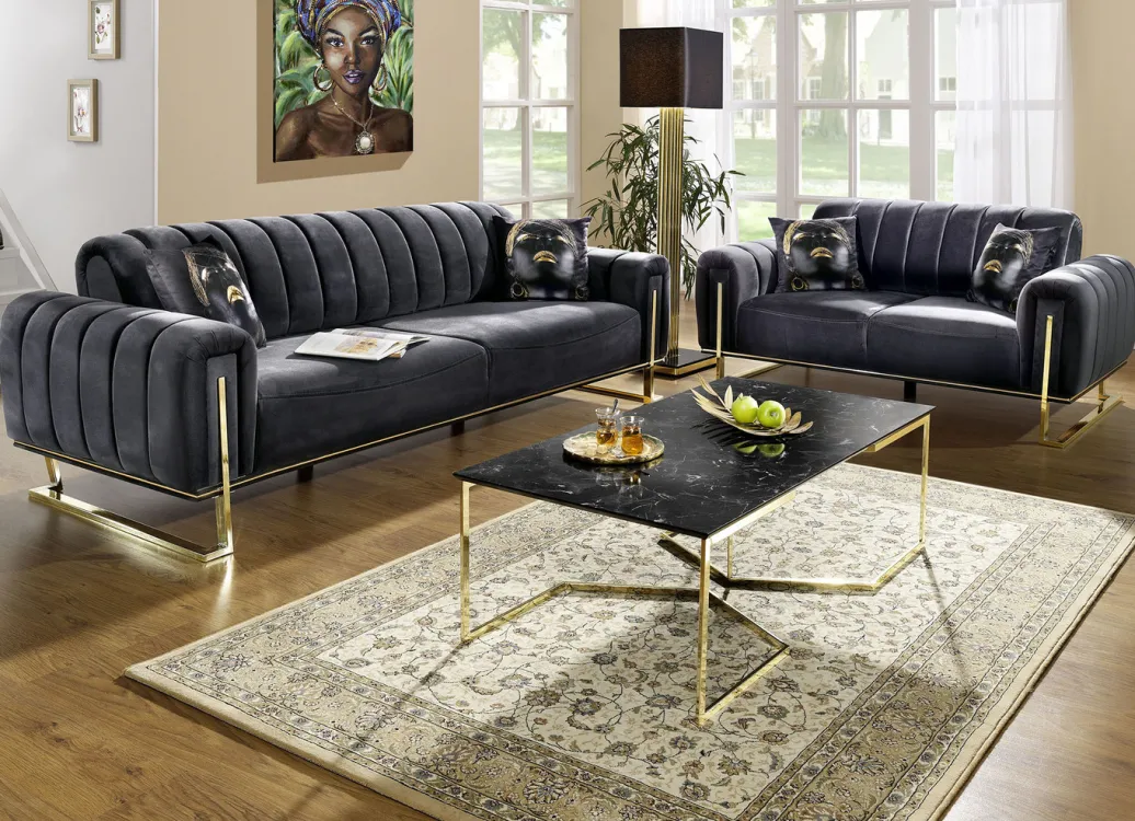 Möbel>Frei im Raum aufstellbare Polstermöbel mit stabilem Metallgestell