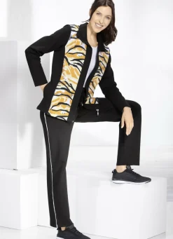 Homewear & Freizeitmode>Freizeitanzug mit Seitentaschen HONIG-SCHWARZ