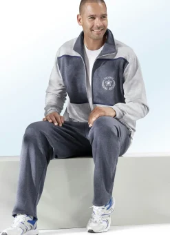 Sport- & Freizeitmode>Freizeitanzug mit zwei Hosen GRAU-BLAU