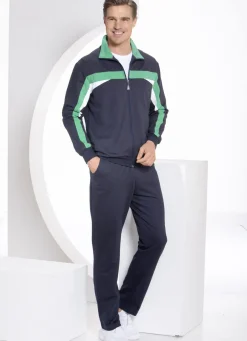 ATHLET SPORT Sport- & Freizeitmode>Freizeitanzug von „Athlet“ MARINE-GRÜN