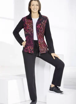 ATHLET SPORT Homewear & Freizeitmode>Freizeitanzug von „Athlet“ SCHWARZ-BUNT