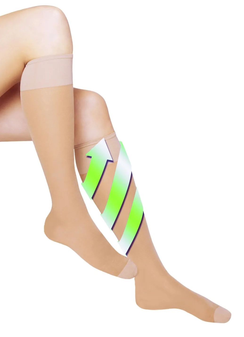 Bekleidung & Strümpfe>Fresh-Travel Stützkniestrümpfe, 3er-Pack