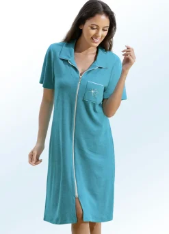 Bade- & Strandmode|Kleider>Frottier-Kleid mit durchgehendem Reißverschluss