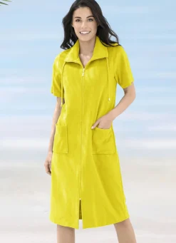 Bade- & Strandmode|Kleider>Frottier-Kleid mit durchgehendem Reißverschluss