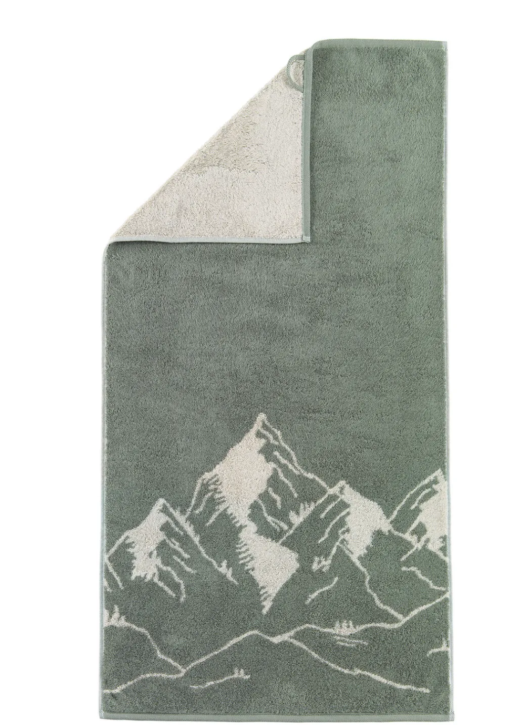 CAWÖ Heimtextilien>Frottier-Serie mit eingewebtem Bergpanorama