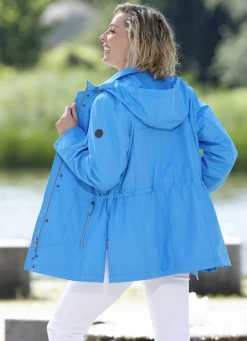 Jacken & Mäntel>Funktionsjacke mit abnehmbarer Kapuze AZURBLAU