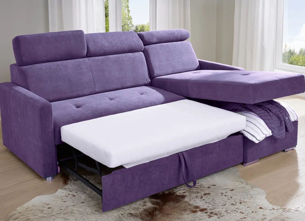 Möbel>Funktions-Polsterecke mit Bettkasten