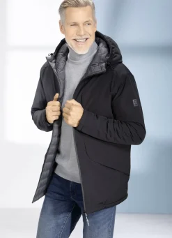 Linea Primero Jacken & Mäntel>Funktions-Wendejacke von „LPO“ SCHWARZ-DUNKELGRAU