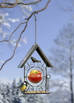 Außendekorationen>Futterstelle Nostalgie aus Eisen SCHWARZ