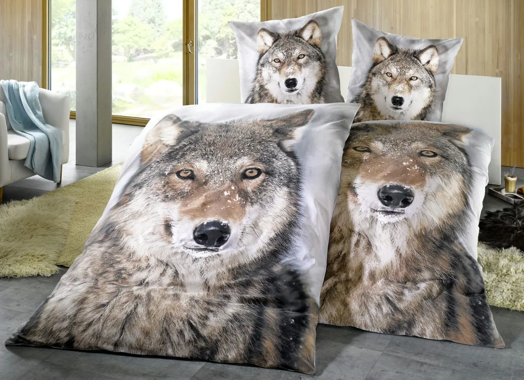 Heimtextilien>Ganzjahres-Bettwäsche aus reiner Baumwolle GRAU