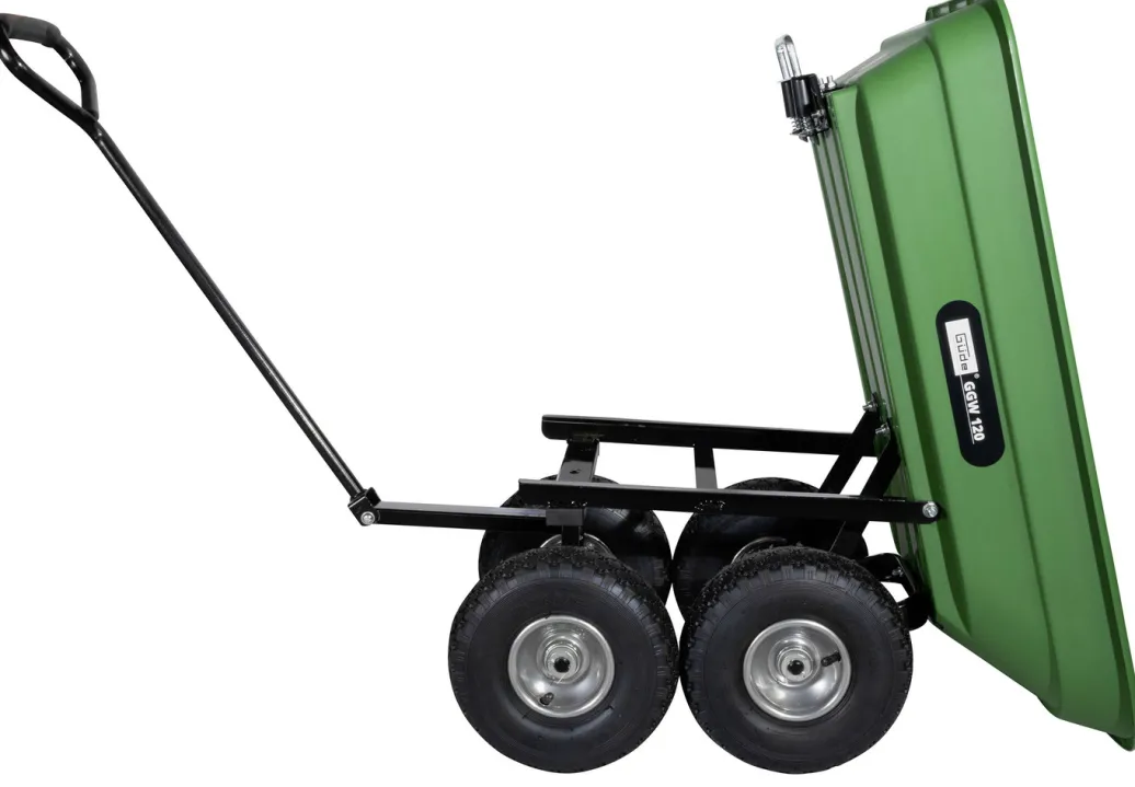 GÜDE Gartenpflege>Gartenwagen von Güde mit Kippfunktion GRÜN-SCHWARZ