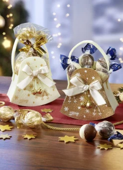 Weihnachtsleckereien|Weihnachtliche Geschenkideen>Gefüllte Filztaschen, 2er-Set BUNT