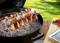 GEFU Haushaltshelfer>Hähnchenkeulen-Halter aus hochwertigem Edelstahl SILBER