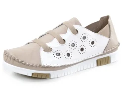 Gemini Schuhe|Damenschuhe>Mokassin-Slipper mit dezenter Knitter-Struktur