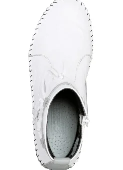 Gemini Schuhe|Damenschuhe></noscript>Mokassin-Stefelette mit Knitter-Struktur