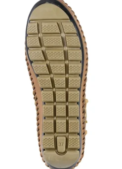 Gemini Schuhe|Damenschuhe></noscript>Mokassin-Stefelette mit Knitter-Struktur