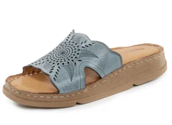 Gemini Schuhe|Damenschuhe>Pantolette aus Nappaleder mit Perforation