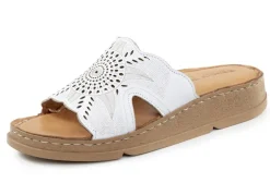 Gemini Schuhe|Damenschuhe></noscript>Pantolette aus Nappaleder mit Perforation